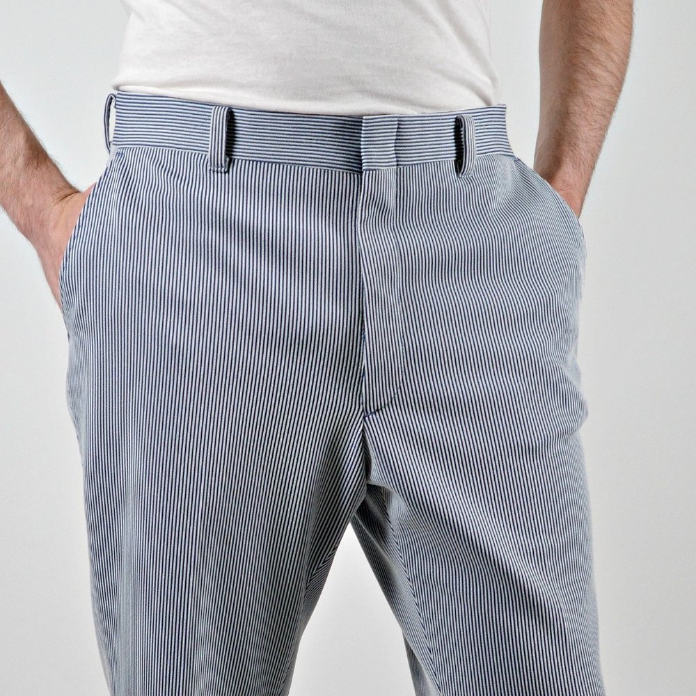 Mens 70s Striped Disco Pants